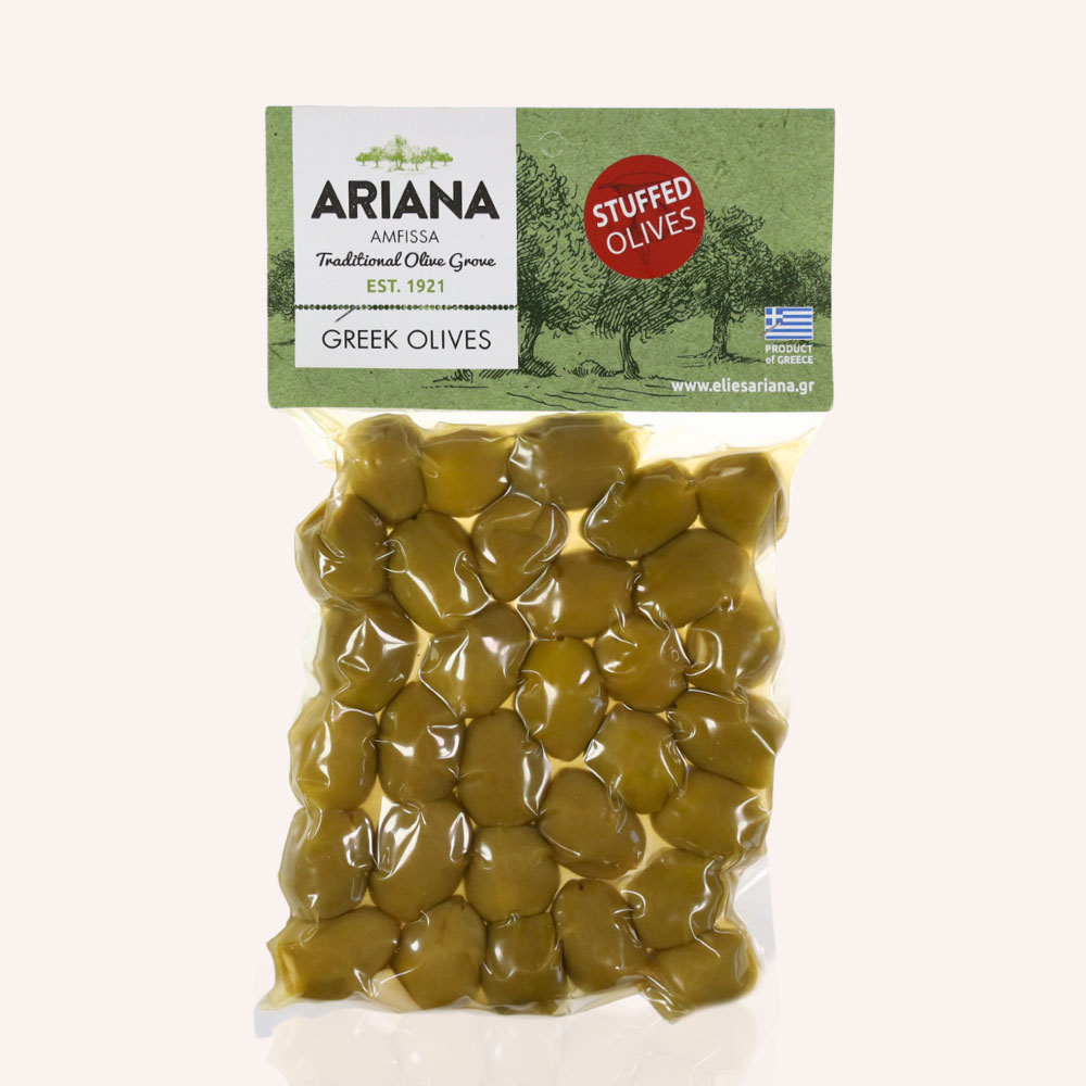 Oliwki Zielone z Czosnkiem 250g